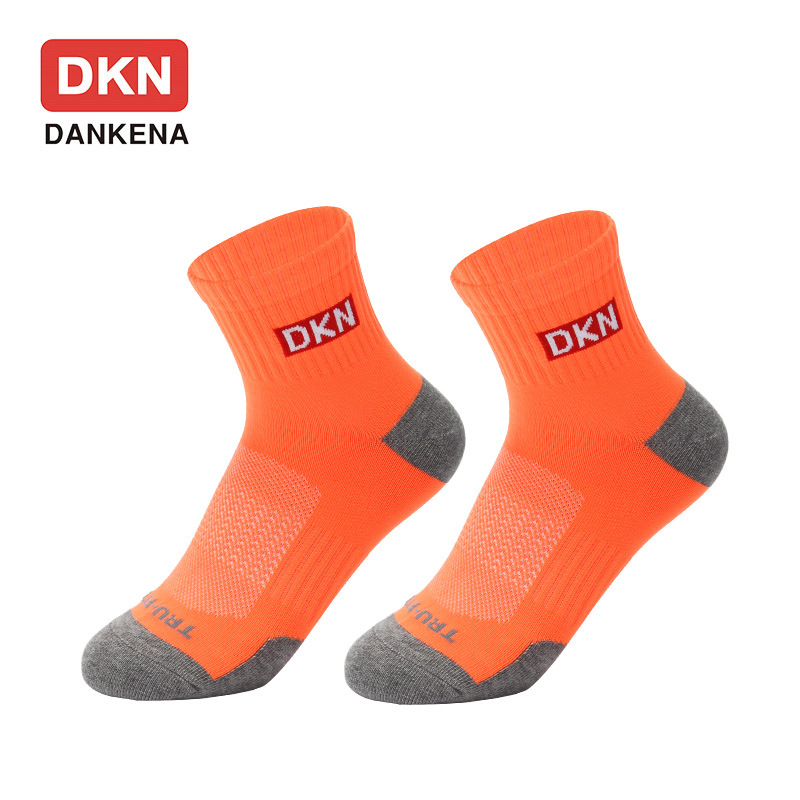 DANKENA Fluorescent Color Motion Breathable Mesh Socks Basketball Socks New High-elastic Nylon Socks Couple Socks